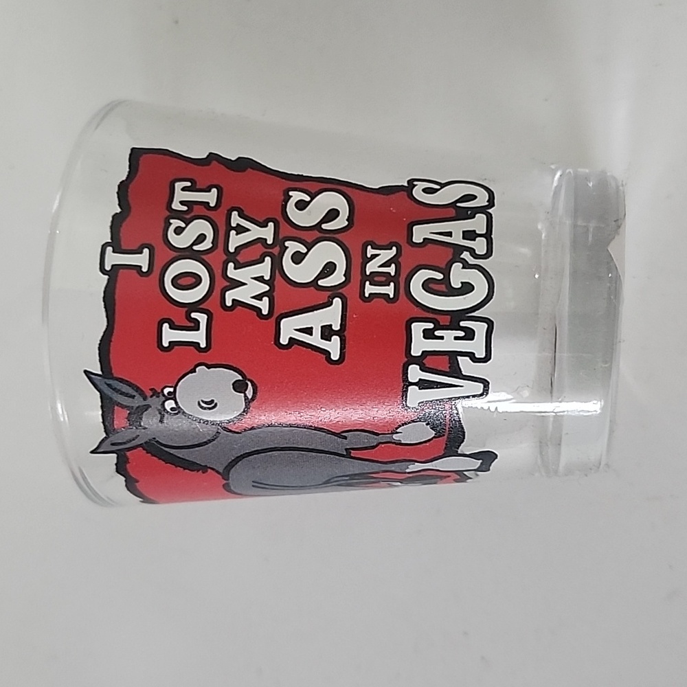 I lost in Vegas donkey shot glass